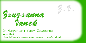 zsuzsanna vanek business card